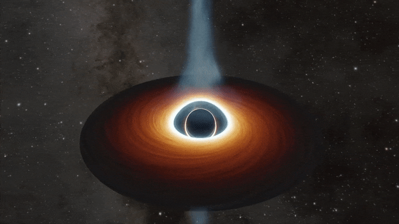 Supermassive Black Hole Spinning Disk
