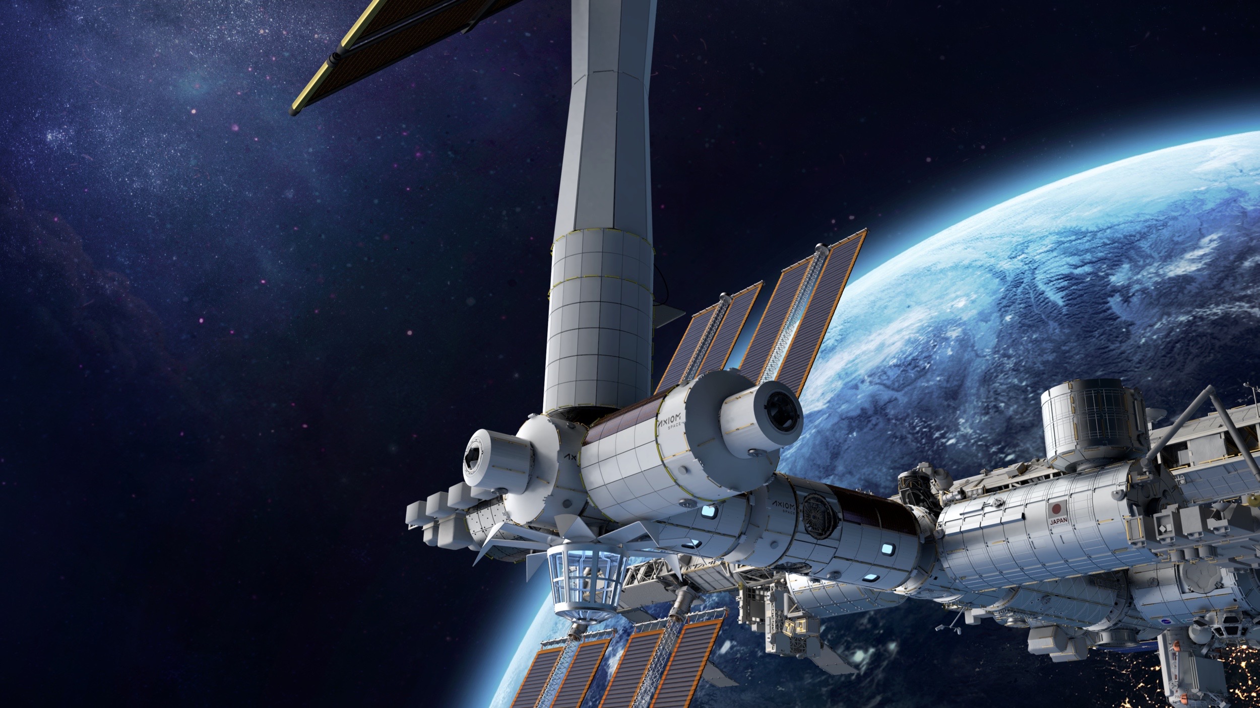 Уметничка илустрација свемирске станице коју Акиом Спаце са седиштем у Хјустону планира да изгради у Земљиној орбити.