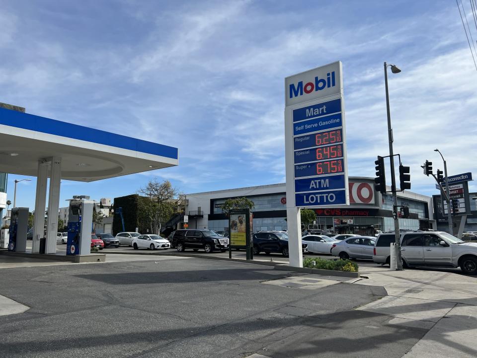 Цене гаса у Лос Анђелесу 