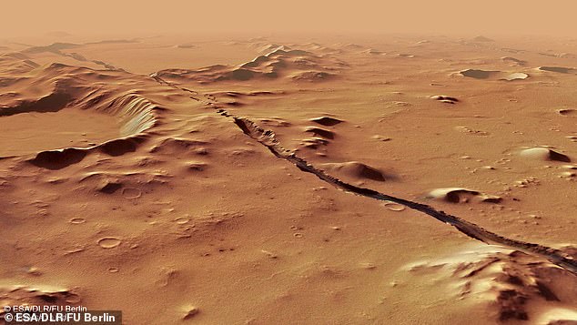 Користећи две неконвенционалне методе, недавно примењене на геофизику, стручњаци су открили 47 нових сеизмичких догађаја који долазе из области на Марсу под називом Церберус Фоссае (на слици)