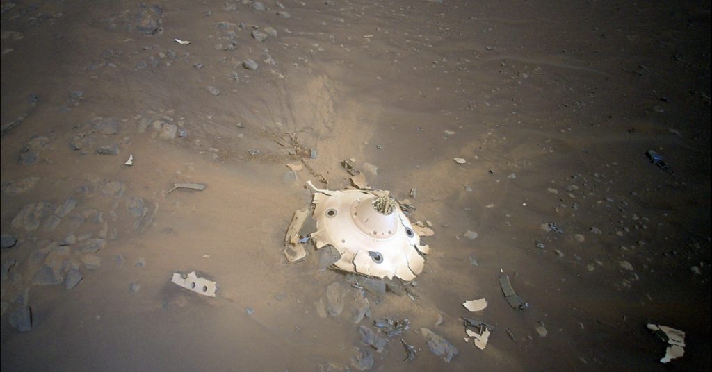 Хеликоптер на Марсу открива крхотине од непрекидног слетања