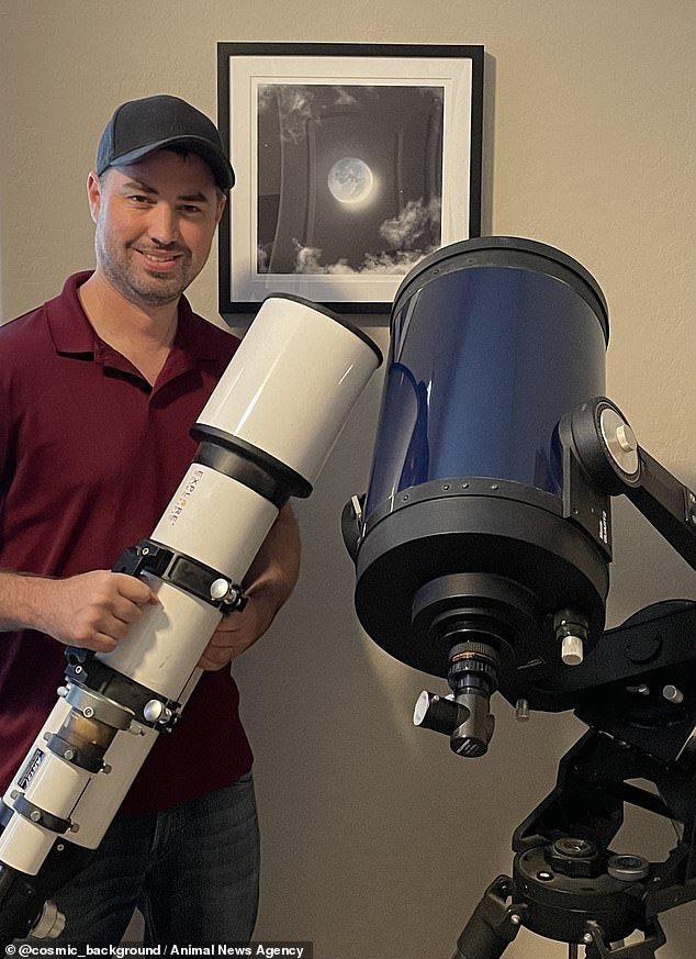 Ендрју Макарти наручио је телескоп са два филтера, како би спречио пожар и слепило.  Филтери значе да су боје на сликама делимично обрнуте