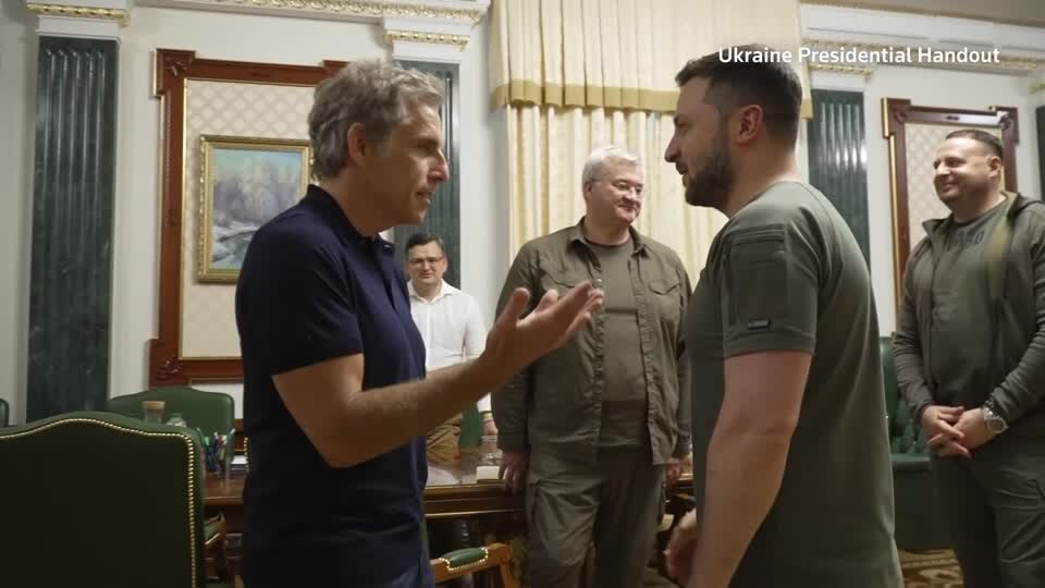 Бен Стилер се састао са председником Владимиром Зеленским у Украјини
