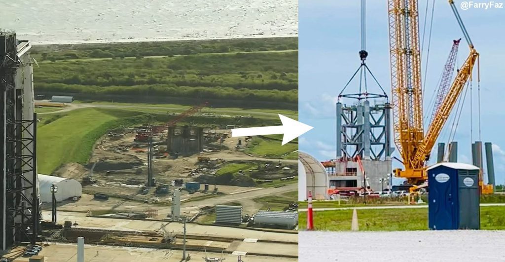 СпацеКс почиње слагање лансирног торња Флорида Старсхип