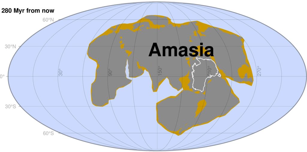 Ха!  Следећи светски суперконтинент, Амасија